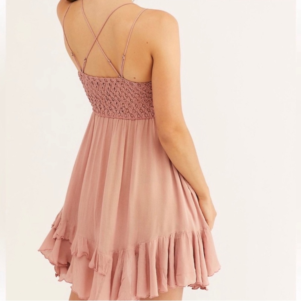 NWT Free People Mauve Adella Mini Slip - Picture 3 of 9